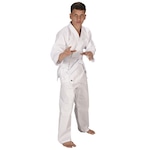 Kimono de Judo Mks Iniciante Michi + Faixa Branca - Adulto BRANCO