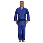 Kimono de Judo Mks Intermediário Charenji - Adulto AZUL