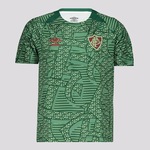 Camisa do Fluminense Aquecimento 2024 Umbro Infantil VERDE