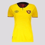 Camisa do Sport Recife II 2024 Jogador Umbro - Feminina AMARELO