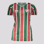 Camisa do Fluminense I 2024 Umbro Jogador - Feminina VERMELHO