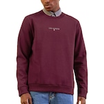 Blusão de Moletom sem Capuz Forum Comfort Fechado - Masculino VERMELHO