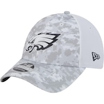 Boné New Era 9Forty Stretch Snap Philadelphia Eagles NFL Salute To Service 2024-25 - Snapback - Adulto CINZA/BRANCO