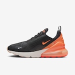 Tênis Nike Air Max 270 - Masculino PRETO/LARANJA