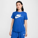 Camiseta Nike Sportswear Essentials Feminina AZUL/BRANCO