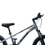 Bicicleta Mtb Aro 20 Krw - Câmbio 7 Velocidades L20 - Infantil PRATA/PRETO