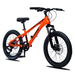 Bicicleta Mtb Aro 20 Krw - Câmbio 7 Velocidades L20 - Infantil LARANJA/PRETO