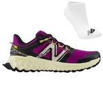 Tênis New Balance Fresh Foam Garoe + Meias - Feminino ROXO/PRETO