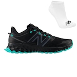 Tênis New Balance Fresh Foam Garoé + Meias - Masculino PRETO/AZUL