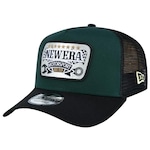 Boné New Era 9Forty A-Frame Trucker Branded Motorsport - Adulto PRETO