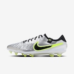 Chuteira de Campo Nike Tiempo 10 Elite - Adulto CINZA CLA/PRETO