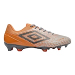 Chuteira Campo Umbro Gravity - Adulto LARANJA/CINZA