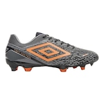 Chuteira Campo Umbro Gravity - Adulto PRETO/LARANJA