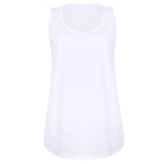 Camiseta Regata Run More Alongada - Feminina BRANCO