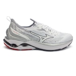 Tênis Mizuno Wave Mirai 6 - Masculino BRANCO/PRATA