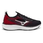 Tênis Mizuno Cool Ride 2 Masculino PRETO/VERMELHO