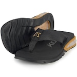 Chinelo Kenner Orak - Masculino PRETO/OURO