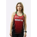 Camiseta Regata Hupi Kenya Soul - Feminina PRETO/VERMELHO