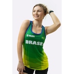 Camiseta Regata Hupi Brasil Soul - Feminina VERDE/AMARELO