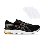 Kit Tênis Asics Gel-Sparta 2 Masculino + 3 Pares de Meias PRETO/OURO