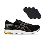 Kit Tênis Asics Gel-Sparta 2 Masculino + 3 Pares de Meias PRETO/OURO