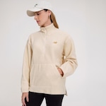 Blusão New Balance Sherpa Small Logo - Feminino BRANCO/VINHO