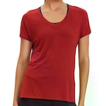 Camiseta Live V Comfort - Feminina VERMELHO