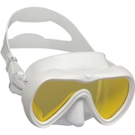 Máscara de Mergulho Cressi A1 Anti-Fog BRANCO/AMARELO