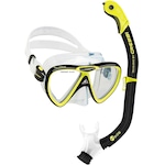 Kit Cressi Ikarus & Dry com Máscara + Snorkel AMARELO