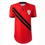 Camisa do Atlético Goianiense Oficial Jogo 1 2024 Dragão - Masculina PRETO/VERMELHO