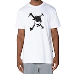 Camiseta Oakley Heritage Skull Tee Masculina - Branco e Preto BRANCO/PRETO