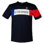 Camiseta Ss Tricolor Azul Marinho - Le Coq Sportif - Le Coq Sportif - Masculino AZUL