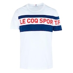 Camiseta Ess Saison 2 Tee Clip Branco e Azul - Le Coq Sportif - Le Coq Sportif - Masculino BRANCO