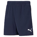 Shorts Puma Teamrise - Infantil AZUL ESC/BRANCO