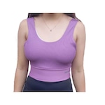 Top Rainha Canelado - Feminino Lilas