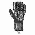 Luvas de Goleiro de Campo Poker Profissional Hug Flex 4 - Adulto PRETO/PRATA