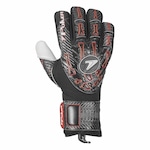 Luvas de Goleiro de Campo Poker Profissional Hug Flex 4 - Adulto PRETO/VERMELHO