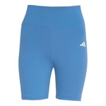 Shorts adidas Treino Básico - Feminino AZUL/BRANCO