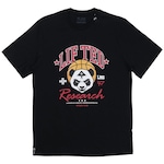 Camiseta Lrg Research Pandas Masculina PRETO