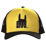 Boné Rock City Logo Tradicional - Snapback - Adulto Amarelo/Preto