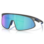 Óculos de Sol Oakley Rslv Matte Grey Smoke Prizm Sapphire CINZA ESCURO