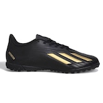 Chuteira Society adidas Deportivo II - Adulto PRETO/OURO