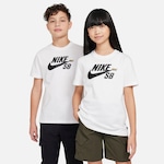 Camiseta Nike Sportswear Sb - Infantil BRANCO/PRETO