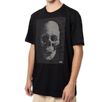 Camiseta Mcd Caveira Relevo - Masculina PRETO