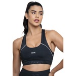 Top de Academia Texturizado Action - Feminino PRETO