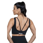 Top de Academia Active com Tiras Nas Costas - Feminino PRETO