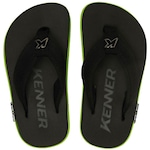 Chinelo Kenner Kivah Cush - Infantil PRETO/VERDE