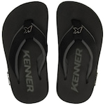 Chinelo Kenner Kivah Cush - Infantil CINZA/PRETO