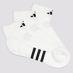 Meia adidas Performance Cano Médio - 3 Pares - Unissex BRANCO