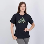 Camiseta adidas Graphic Camo Feminina PRETO